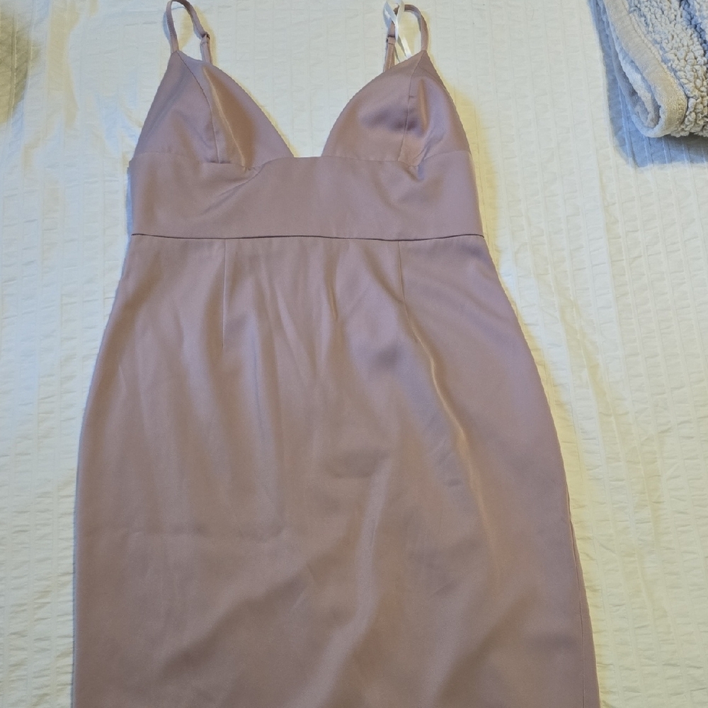 Elegant Mauve Slip Dress